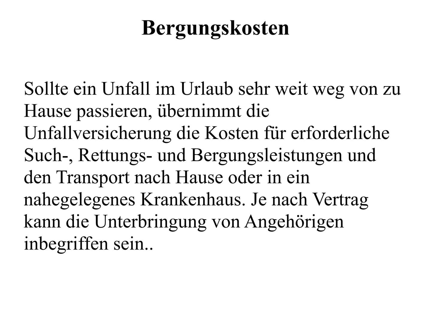 Private Unfallversicherung Gliederung
1. Was ist eine private Unfallversicherung?
2. Was ist ein Unfall?
3. Kosten
4. Invaliditätsleistung
5