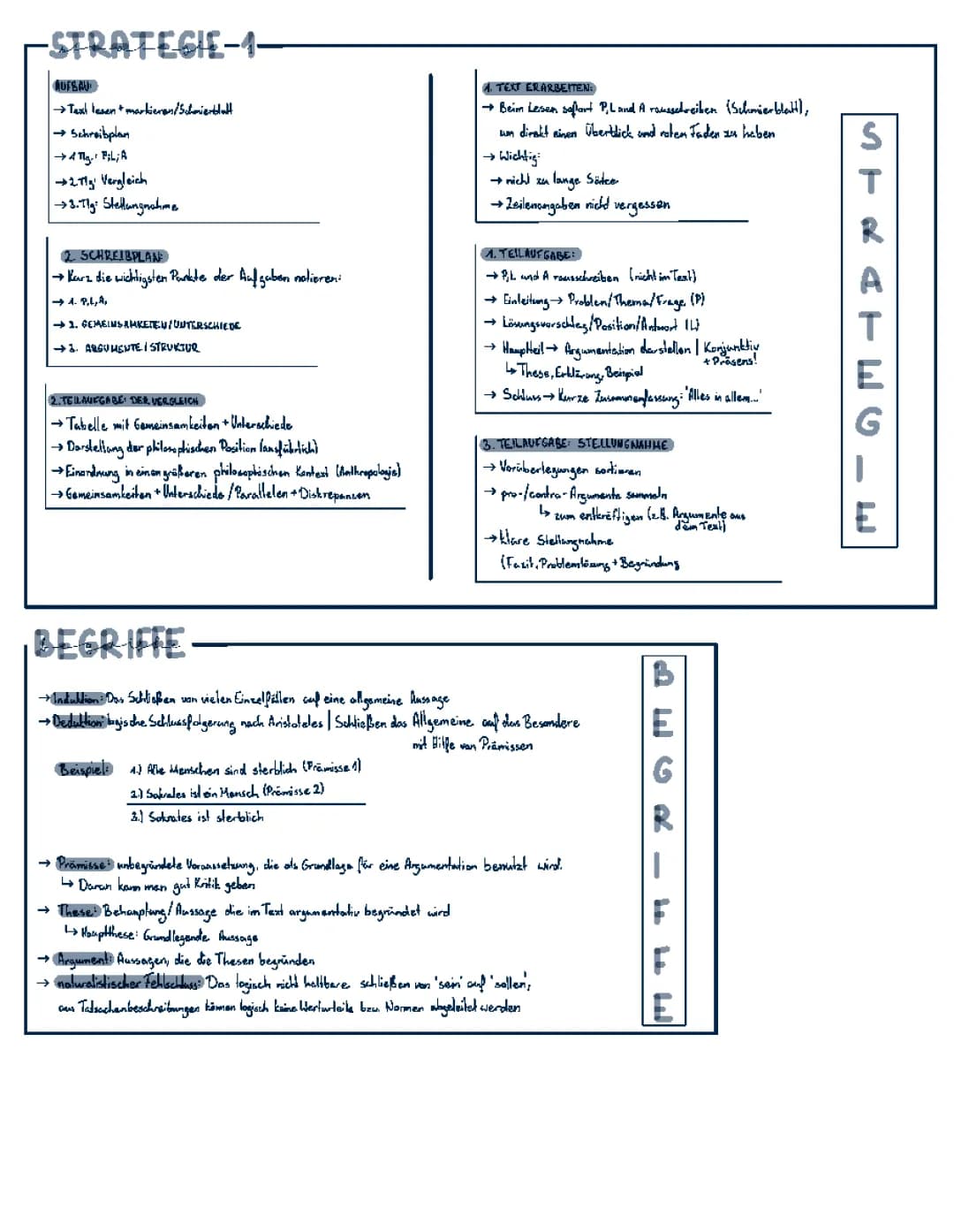 Philosophische Texte analysieren und verstehen – Schreibplan und Beispiele