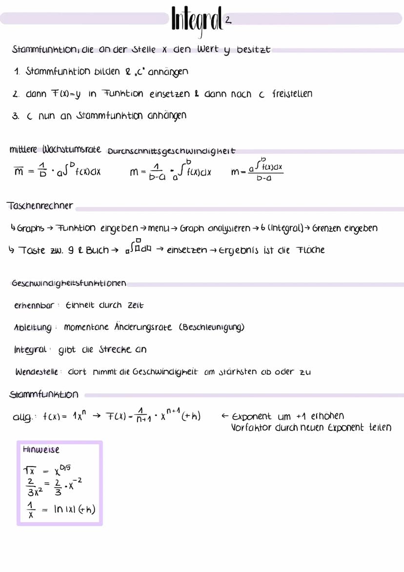 allgemein
untere
Grenze
D
Obere Grenze
Grapht
f(x) dx
Funktion
← Integral von f(x) von a bis b
Schreibweise
b
allg.: a√ fix dx = [Fix]
D GTR