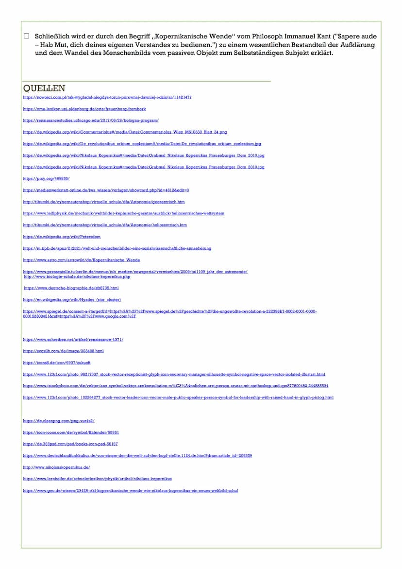 NIKOLAUS KOPERNIKUS-HANDOUT
,,Von einem, der die Welt auf den Kopf stellte"
Nikolaus Kopernikus, Astronom und Geistlischer
KOPERNIKUS BEDEUT
