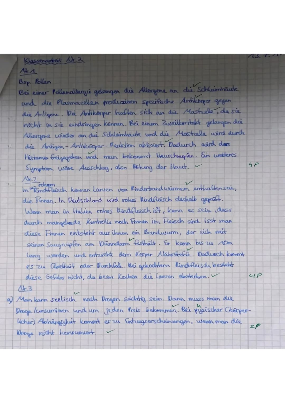 Datum: 13.07.2017
22,5/24P
!!SCHREIBT SO VIEL WIE NÖTIG ABER SO WENIG WIE MÖGLICH!!
Aufgabe 1: In Deutschland leiden aktuell leider etwa ein