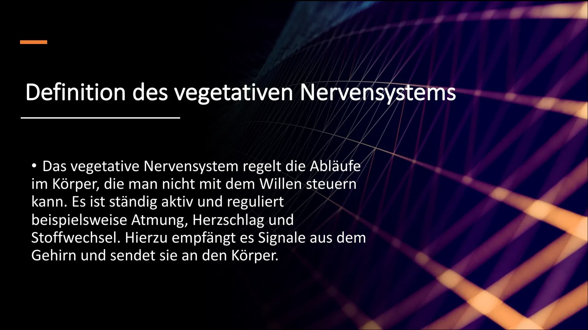 
<h2 id="definitiondesvegetativennervensystemsbeispiel">Definition des vegetativen Nervensystems + Beispiel</h2>
<p>Das vegetative Nervensys