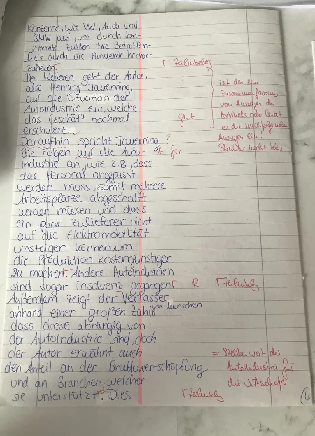 Thema: Folgen der Corona-Pandemie - Inwieweit kann die Automobilindustrie die
Konjunktur wieder beleben?
1. Beschreiben Sie den idealtypisch