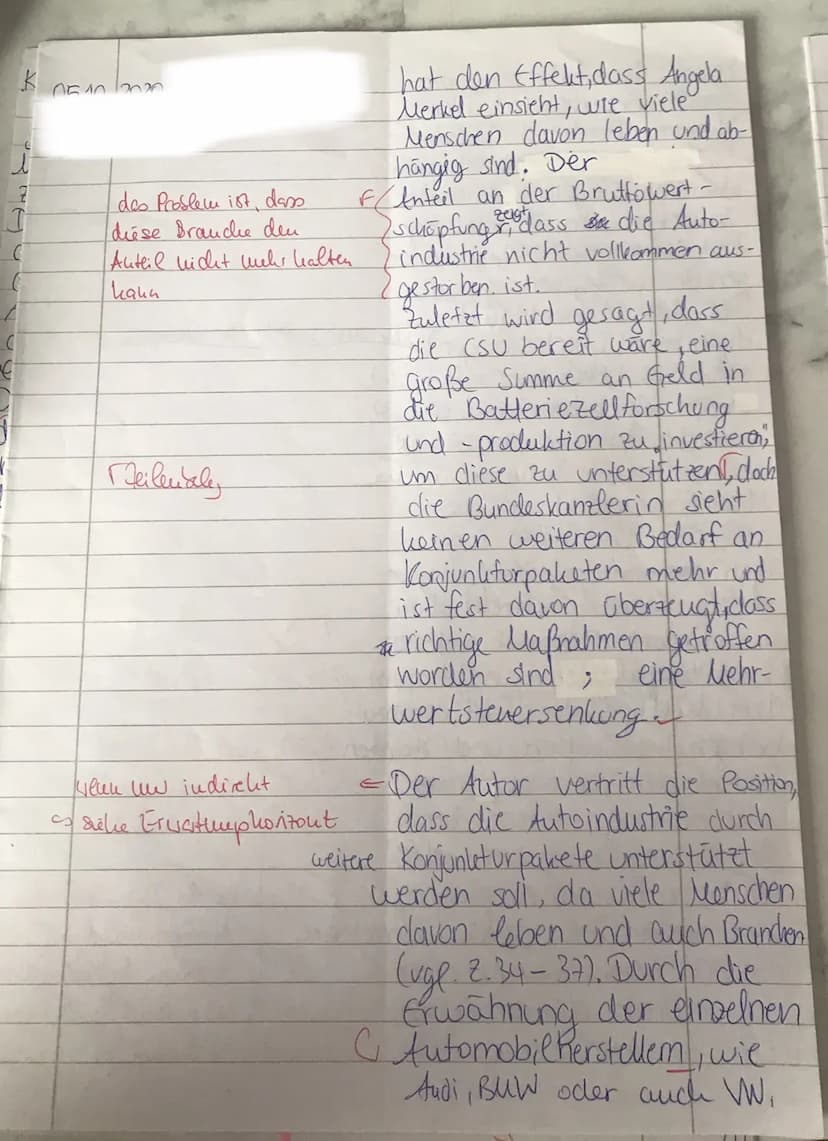 Thema: Folgen der Corona-Pandemie - Inwieweit kann die Automobilindustrie die
Konjunktur wieder beleben?
1. Beschreiben Sie den idealtypisch