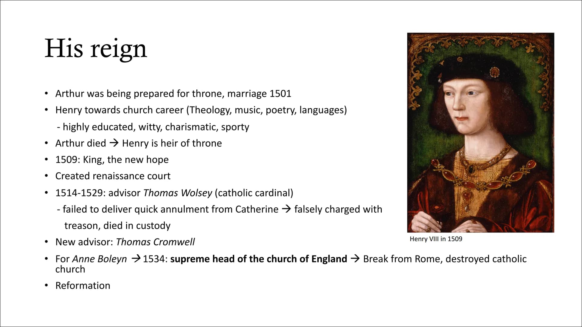 Henry VIII
presentation from Alina Totzke General Information
• His family
His reign
His wars
His wives
Quiz
• Sources
structure General Inf