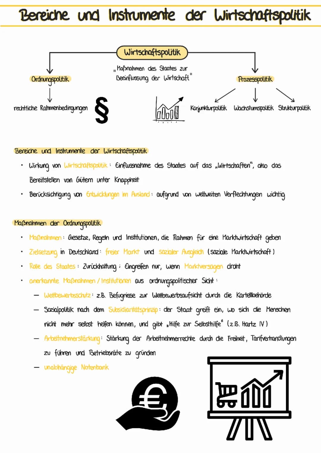 Bereiche und Instrumente der Wirtschaftspolitik