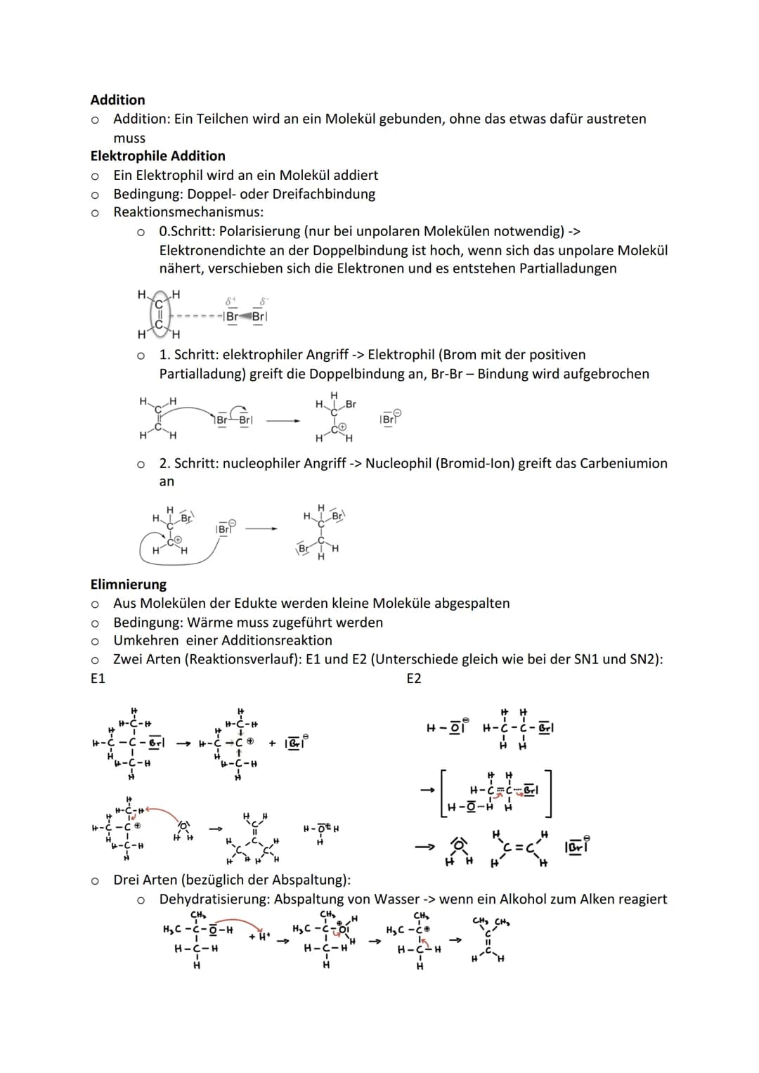 Organische Synthesen
Begriffserklärung
o Oxoniumion: Kation, mit einem positivierten Sauerstoffatom
O O O
Carbeniumion: Kation, das eine pos