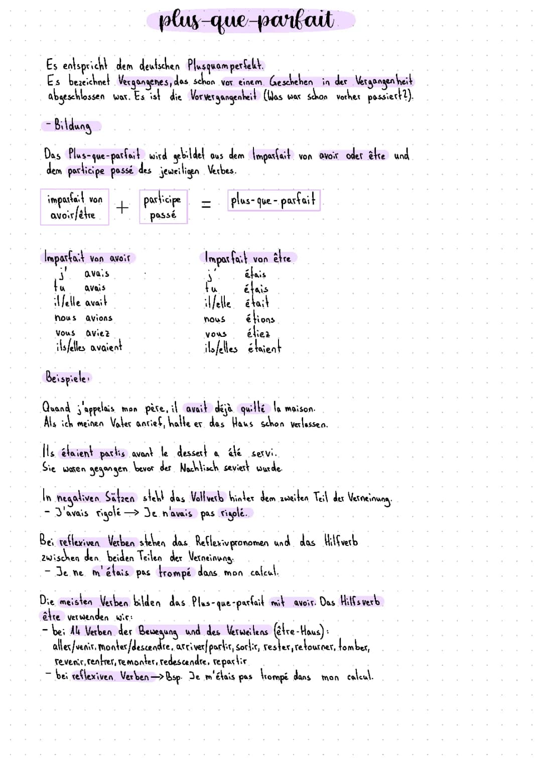Tout sur le Plus-que-parfait : Exercices, Signaux et Exceptions