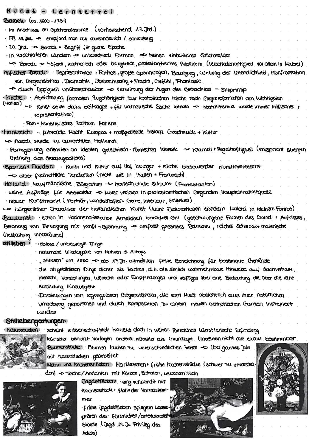 Barock/ Stilleben/ Werkbetrachtung/ Paul Cézanne