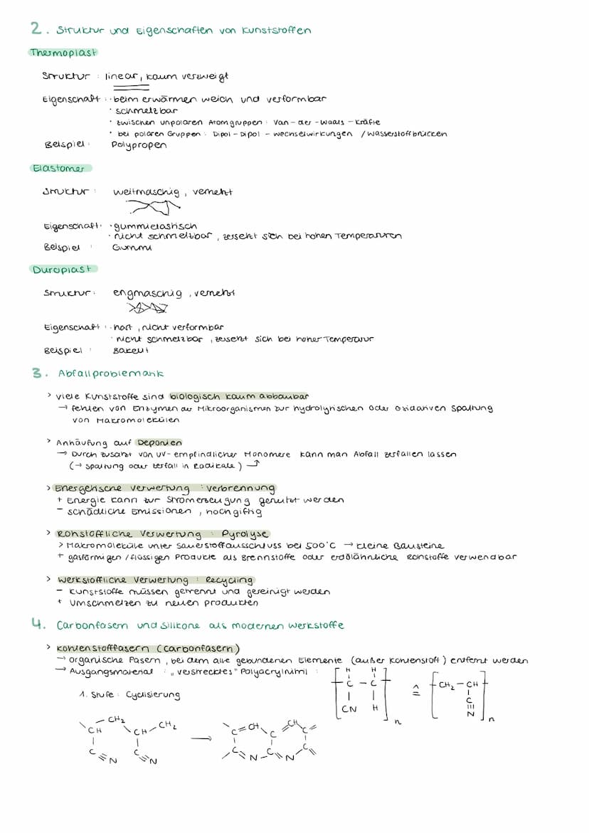 ZUSAMMENFASSUNG
Begriffe
radikalische Polymerisation
R-R
KUNSTSTOFFE
1 Herstellung von Kunststoffen
Monomer
Dimer
oligomer
Polymer
Comonomer