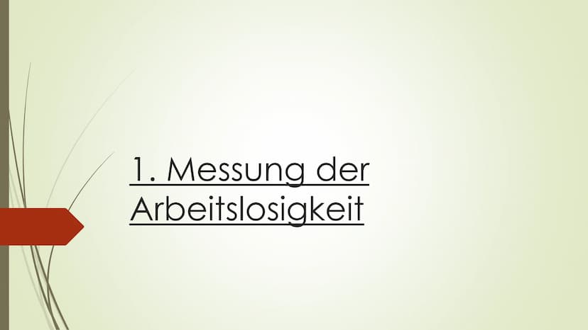 Ziele der Wirtschaftspolitik konkret: Vollbeschäftigung → Handout
1. Messung der Arbeitslosigkeit
1.1 Definitionen
Erwerbsfähige: Alle Mensc