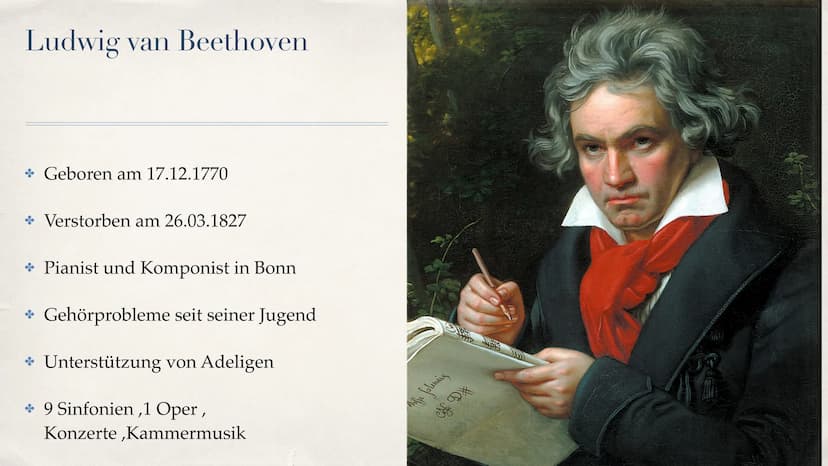 Klassik Gliederung
Begriffserklärung
Zeitliche Einordnung
Hauptkomponisten
* Musikalische Merkmale (Instrumente, Sonatenhauptsatzform, Gesel