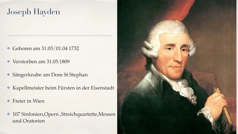 Klassik Gliederung
Begriffserklärung
Zeitliche Einordnung
Hauptkomponisten
* Musikalische Merkmale (Instrumente, Sonatenhauptsatzform, Gesel