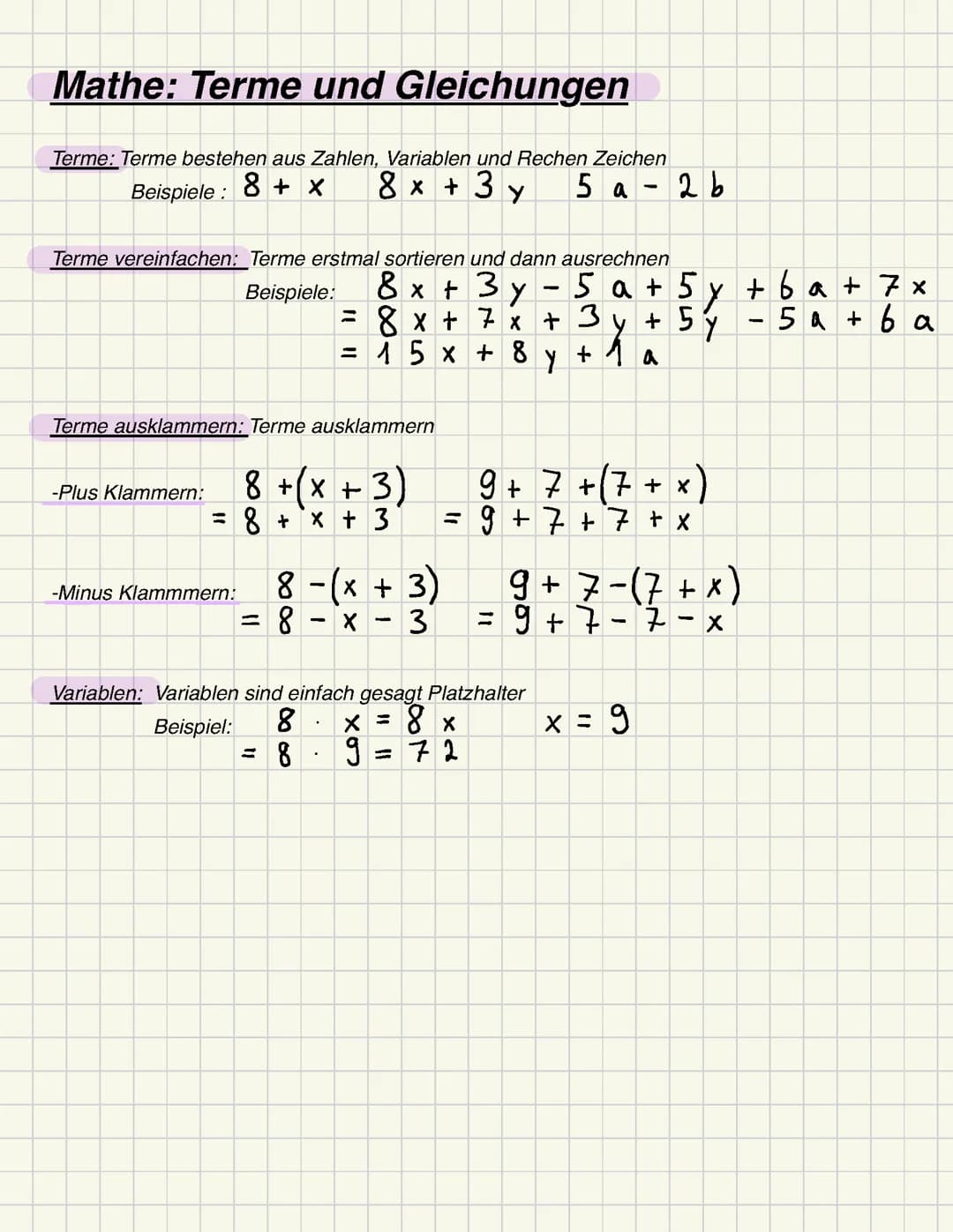 Mathe-Terme
