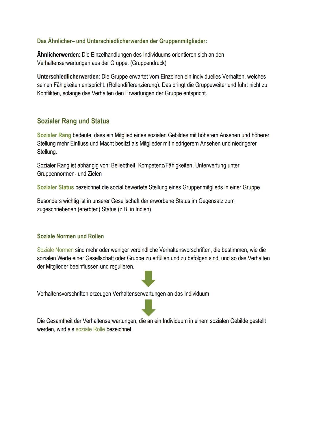 Die Gruppe als soziales Gebilde
Def. Soziales Gebilde bezeichnet eine soziale Einheit von mehreren Personen, welche durch soziale
Beziehunge