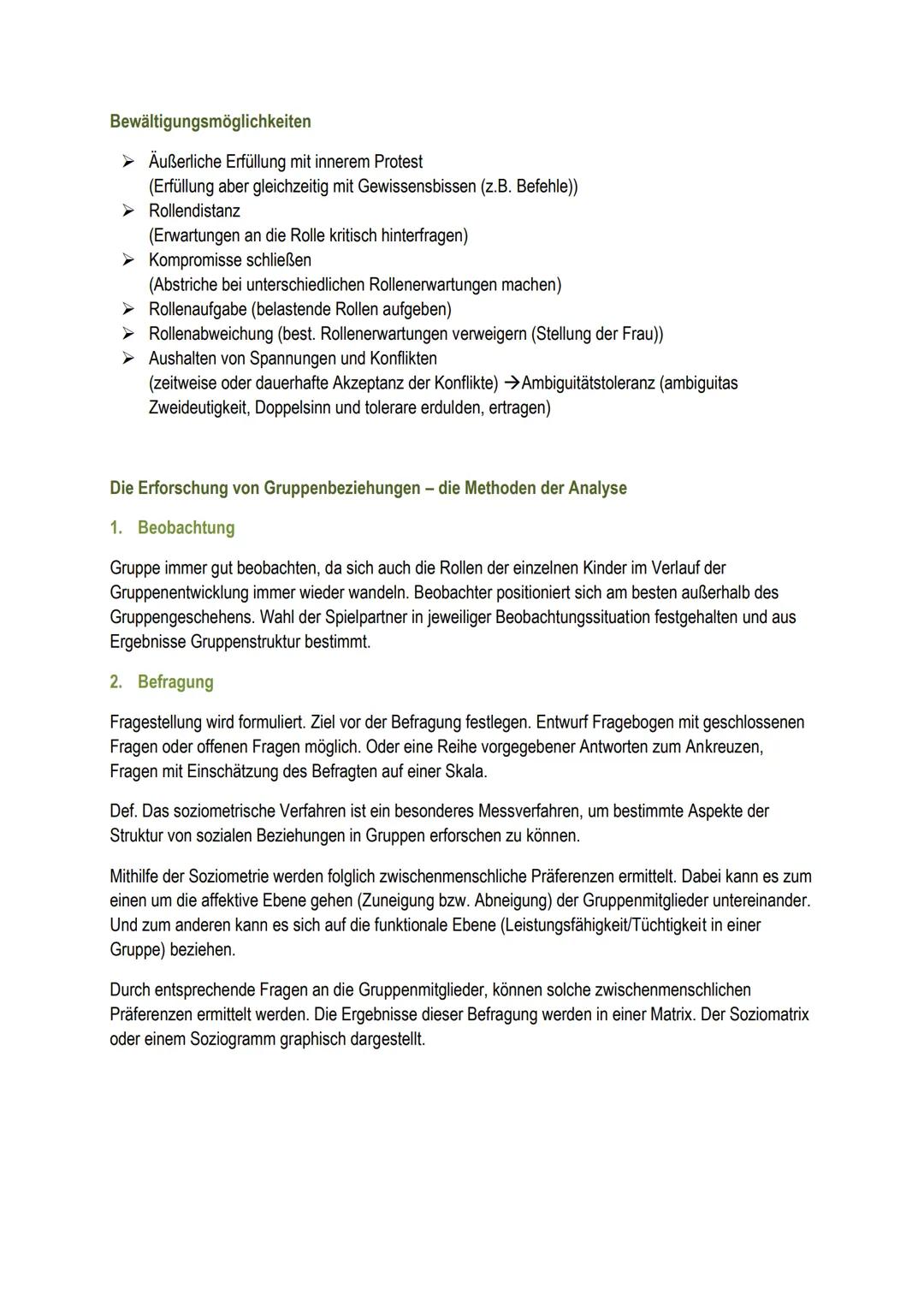 Die Gruppe als soziales Gebilde
Def. Soziales Gebilde bezeichnet eine soziale Einheit von mehreren Personen, welche durch soziale
Beziehunge