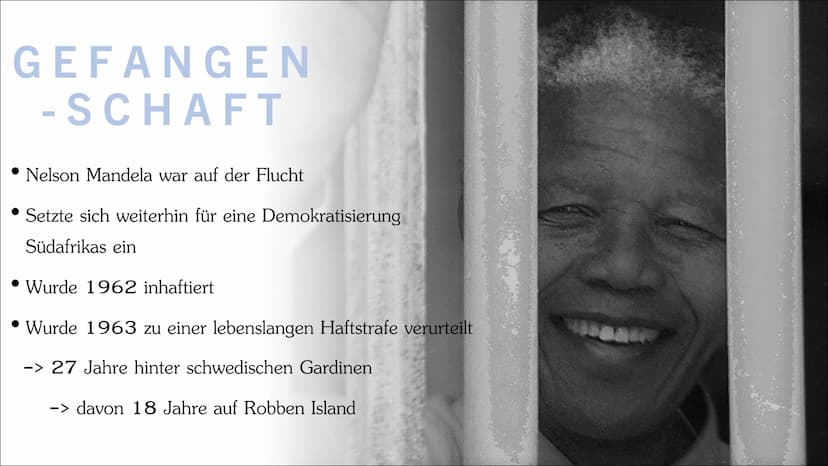 NELSON MANDELA • Lebenslauf
Nelson Mandela und seine Familie
Apartheid
• Friendensobelpreis für Nelson Mandela
• Gefangenschaft
Freilassung
