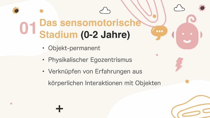 Kognitive
Entwicklung
nach Jean Piaget
+
+ Gliederung
1. Kurze Biografie
2. Glossar
3. Phasen der kognitiven Entwicklung
4. Stufen der kindl