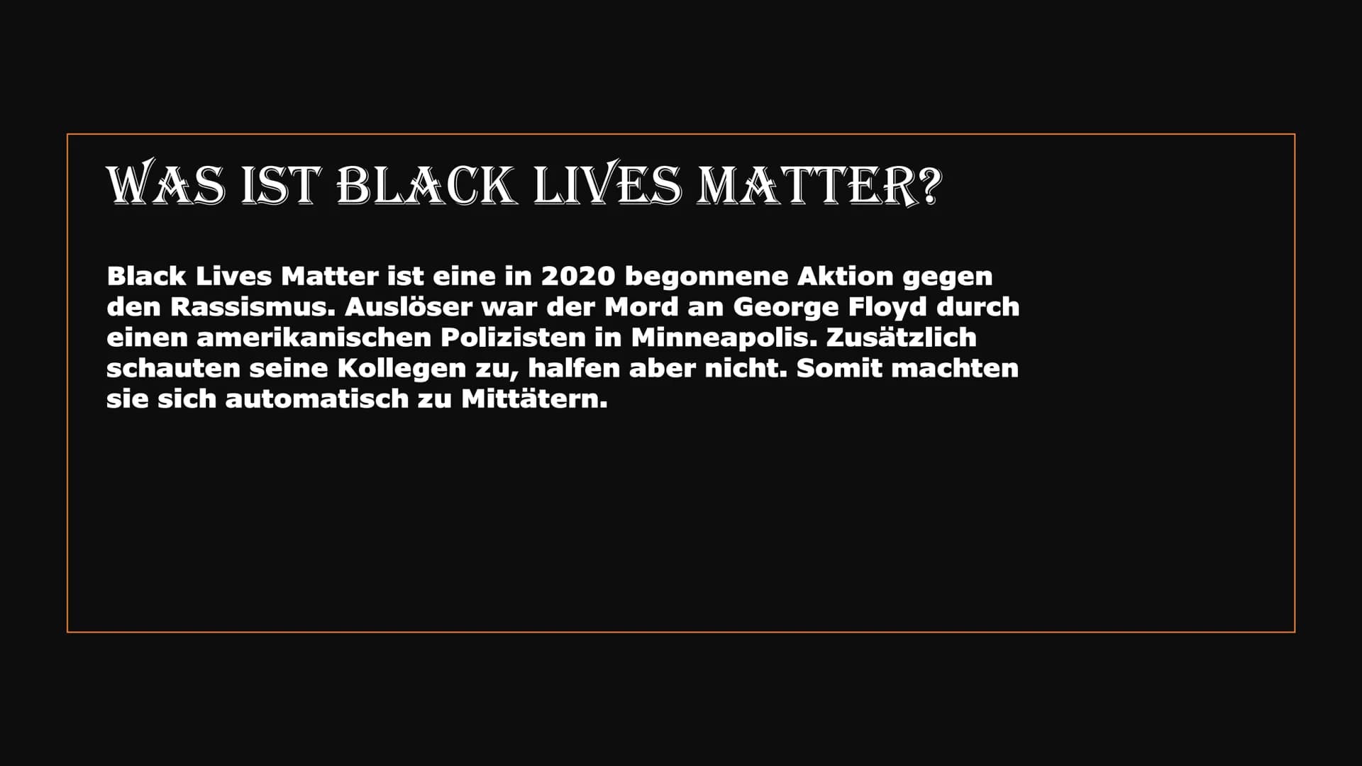 BLACK LIVES MATTER
Bild-Quelle: MSN
College
PHROLONY
B
ANNA
TOOMEES PLUGS WAS IST BLACK LIVES MATTER?
Black Lives Matter ist eine in 2020 be