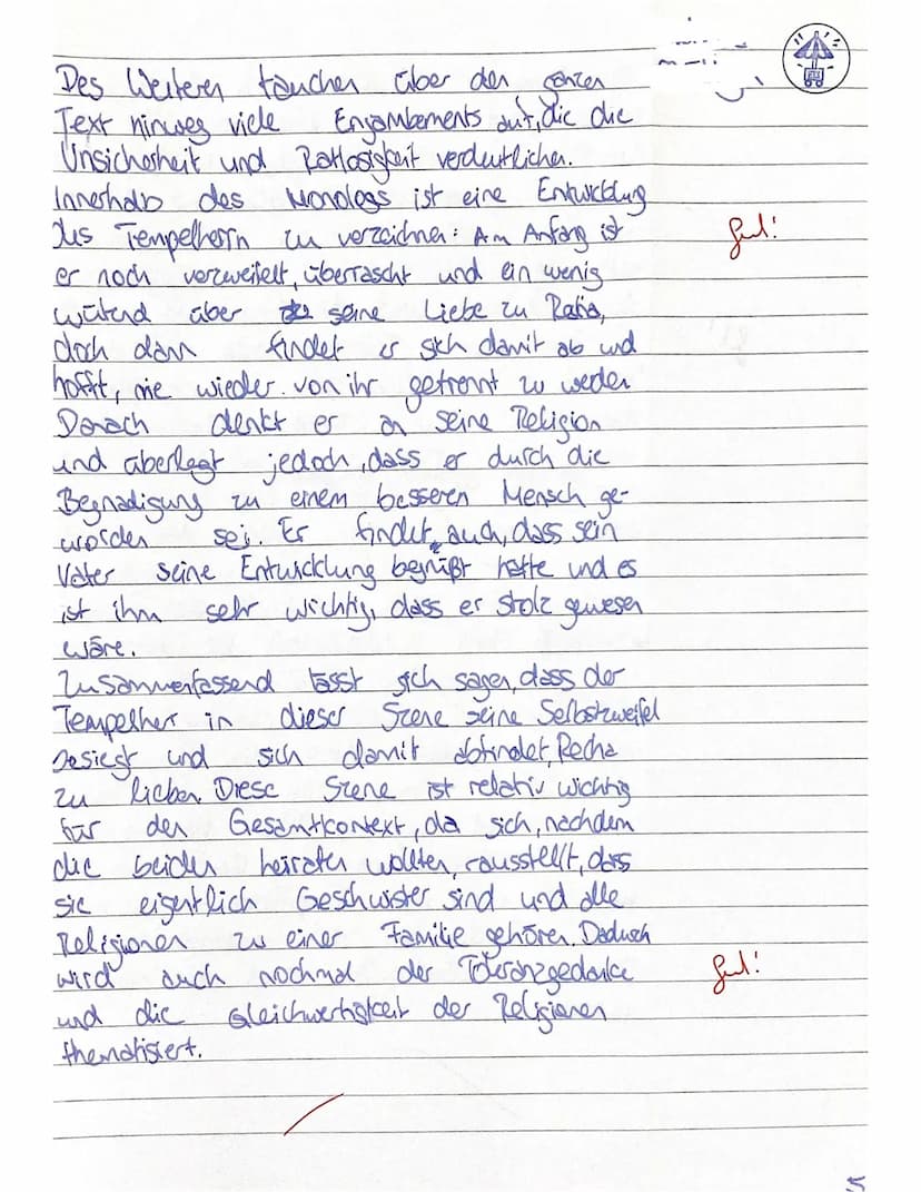 ch
Deutsch - Q1, 1-G91
Thema: Strukturell unterschiedliche Dramen aus unterschiedlichen historischen
Kontexten: Nathan der Weise (G. E. Less