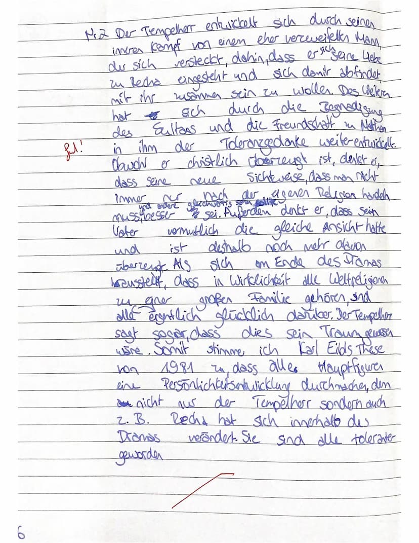ch
Deutsch - Q1, 1-G91
Thema: Strukturell unterschiedliche Dramen aus unterschiedlichen historischen
Kontexten: Nathan der Weise (G. E. Less