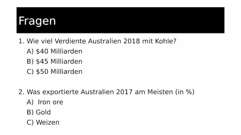 NK
Australien
Wirtschaft und Umwelt Steckbrief:
Name: Australien
Hauptstadt: Canberra
Telefonvorwahl: +61
Einwohner: 25.324.713 (5. April 20