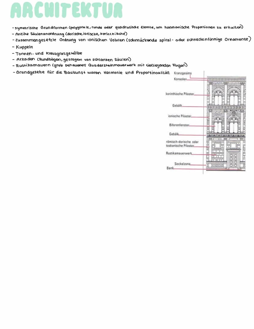 RENAISSANCE
zeitliche Einordnung:
-begann in Florenz
-Frühe Reinaissance : 1400-1500
- Hohe Reinaissance 1500 - 1530
- späte Renaissance: 15
