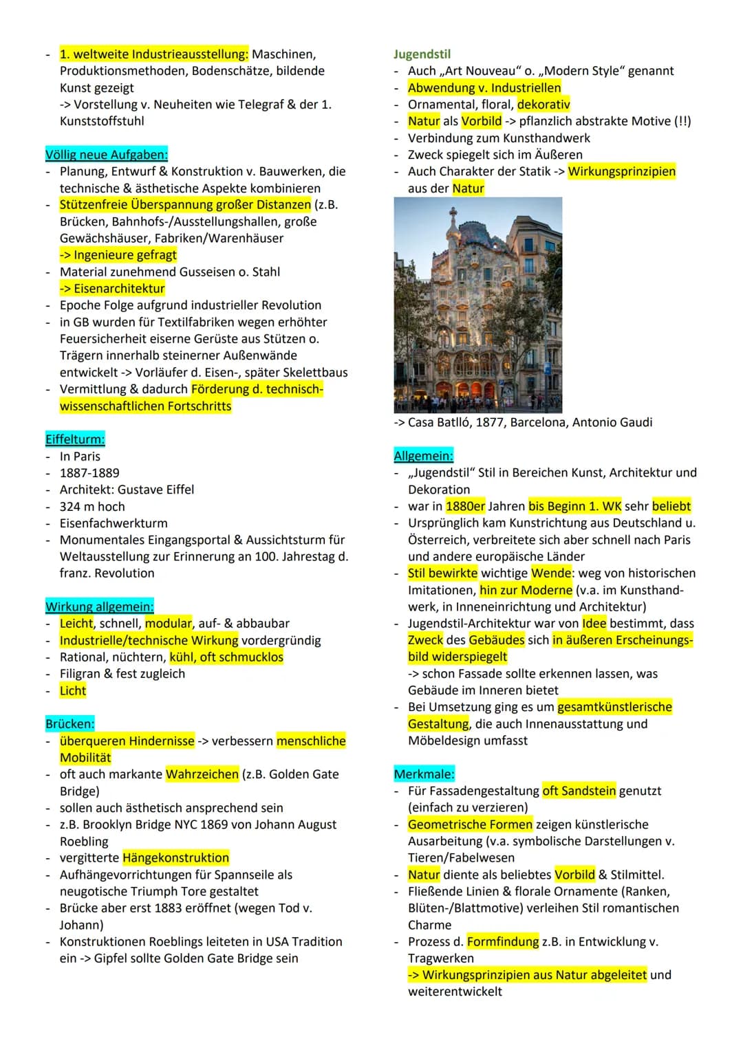Architektur
= Baukunst des Menschen
Aus griech. Worten ,,archi" (Haupt-) und ,,techné"
(Kunst/Handwerk)
- 1. ,,richtige" Kunstform, denn ers