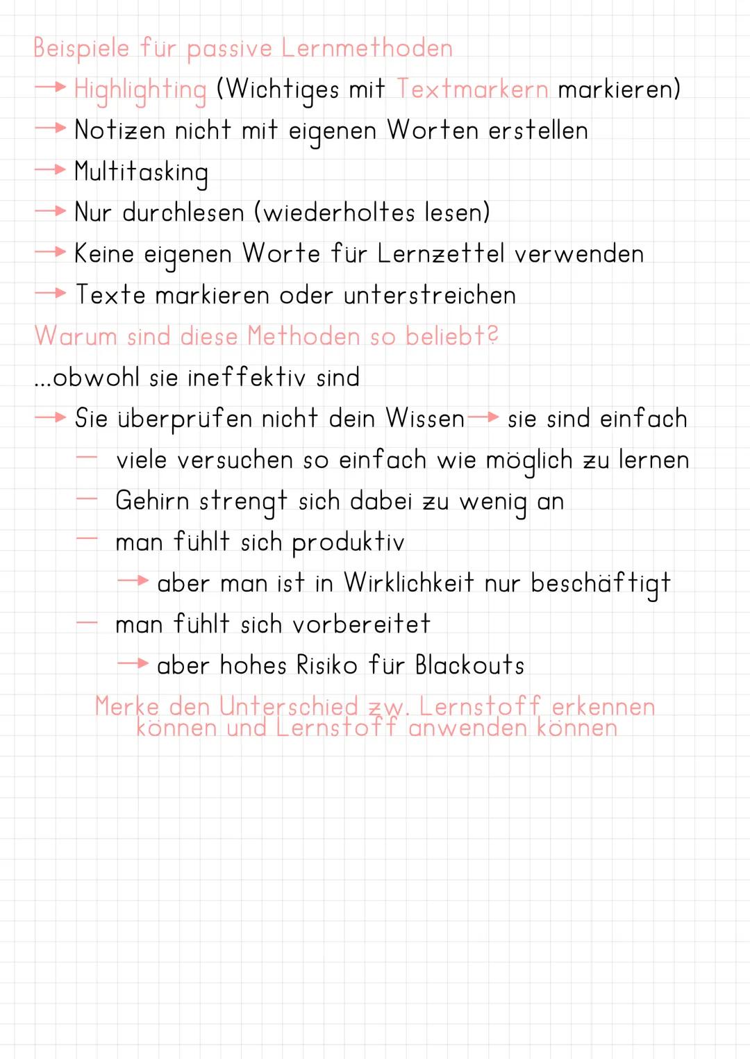 # Active recall - Die beste Lernmethode

= aktives Abrufen von Lernstoff

-> Informationen besser und effizienter merken

Frage dich: Ist de