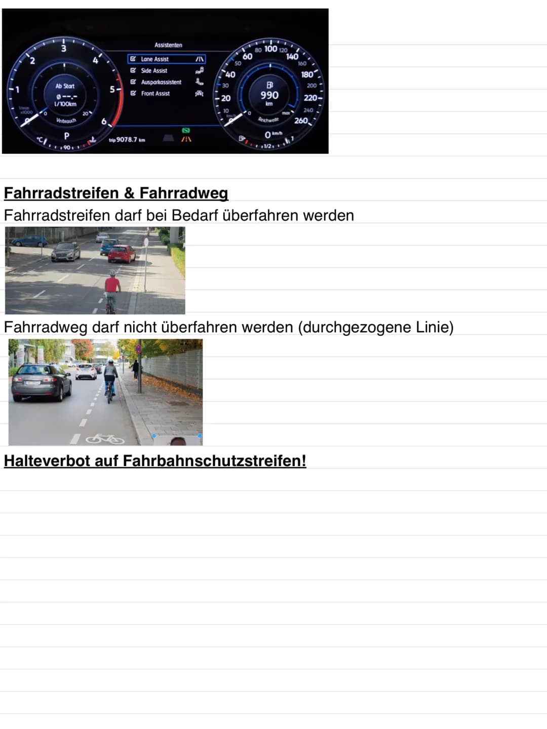 Thema 8
Andere Teilnehmer im Straßenverkehr: Besonderheiten und Verhalten
Busse
Man darf in Schrittgeschwindigkeit am Bus vorbeifahren
>Nur 
