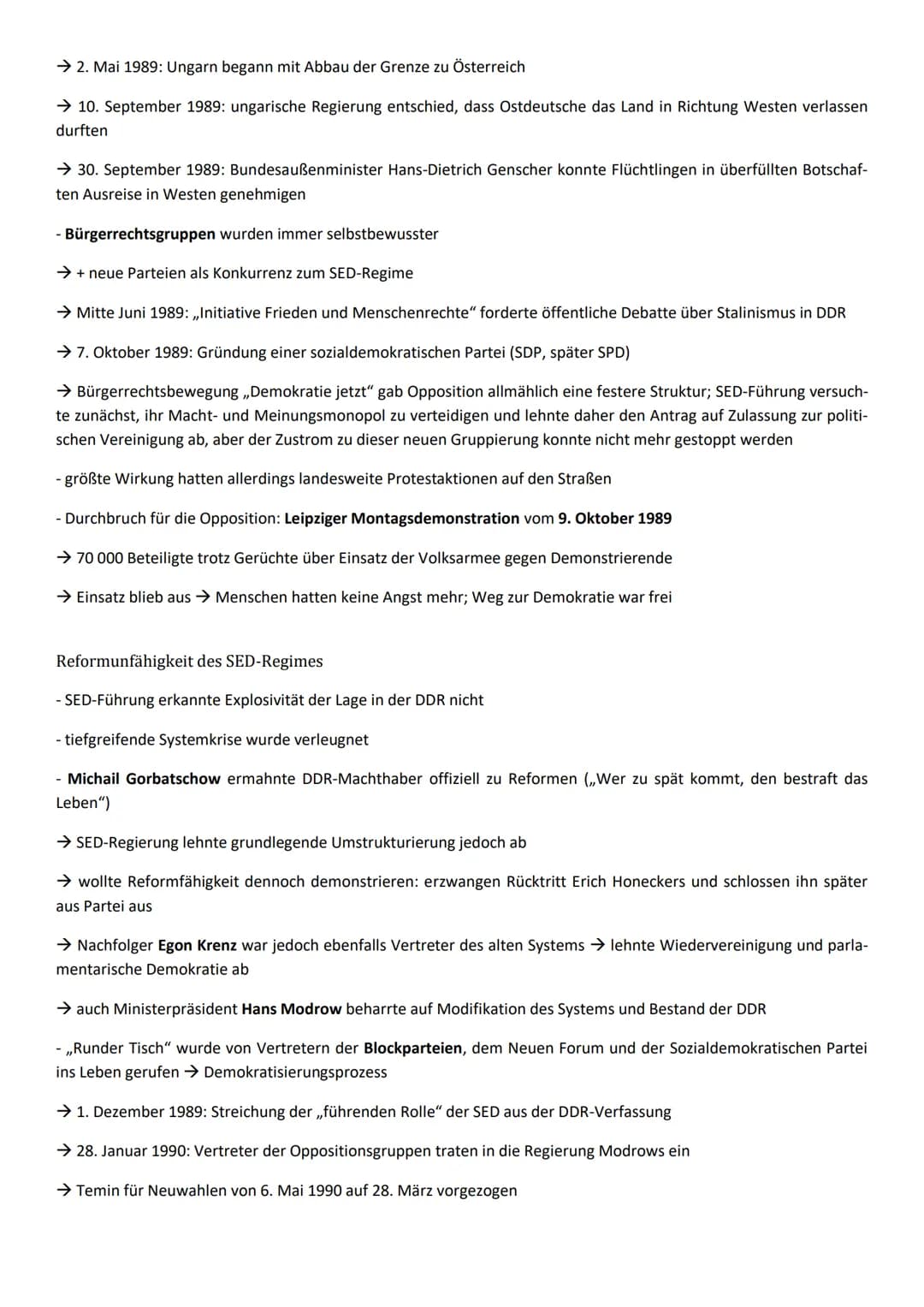 Inhaltsfeld 6: Nationalismus, Nationalstaat und deutsche Identität im 19. und 20. Jahrhundert
Die Überwindung der deutschen Teilung in der f