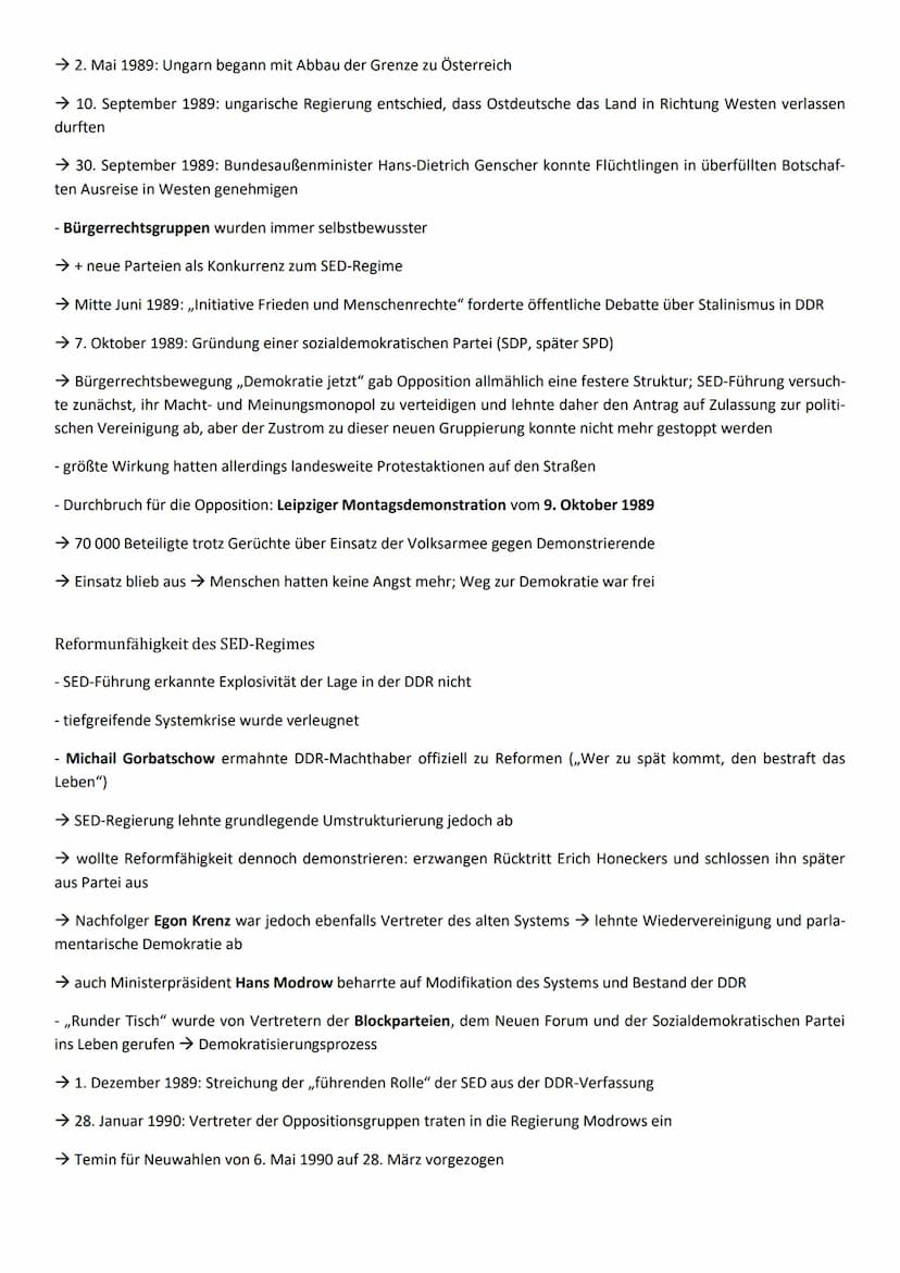 Inhaltsfeld 6: Nationalismus, Nationalstaat und deutsche Identität im 19. und 20. Jahrhundert
Die Überwindung der deutschen Teilung in der f