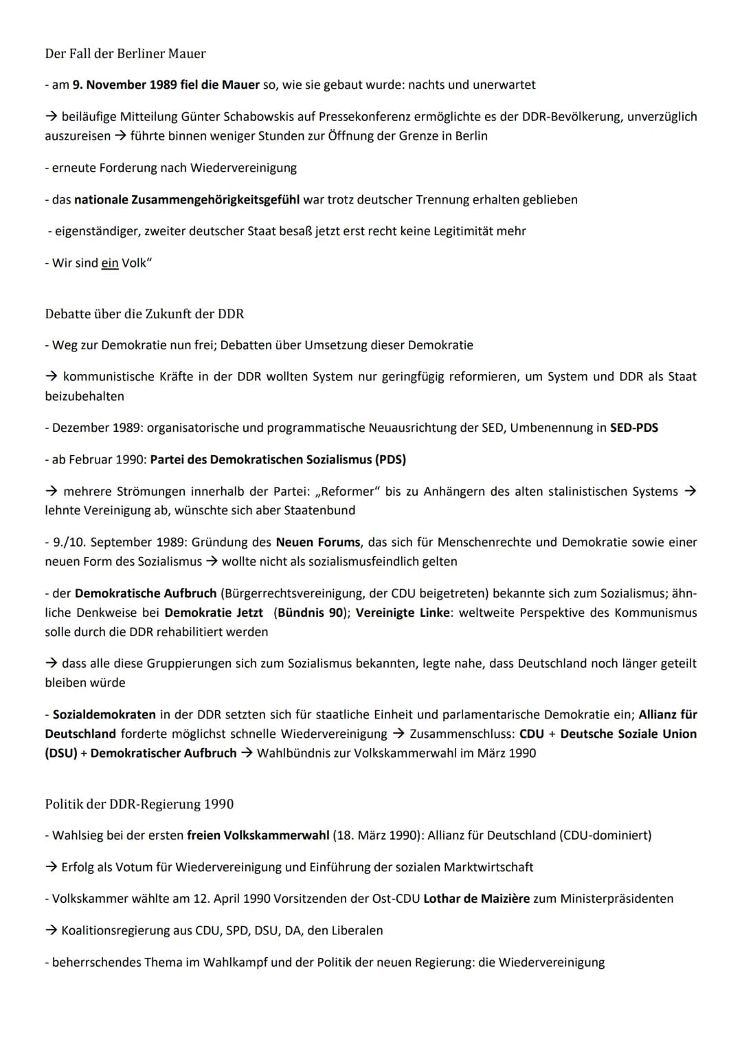 Inhaltsfeld 6: Nationalismus, Nationalstaat und deutsche Identität im 19. und 20. Jahrhundert
Die Überwindung der deutschen Teilung in der f