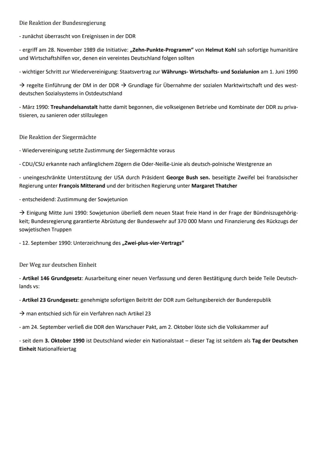 Inhaltsfeld 6: Nationalismus, Nationalstaat und deutsche Identität im 19. und 20. Jahrhundert
Die Überwindung der deutschen Teilung in der f