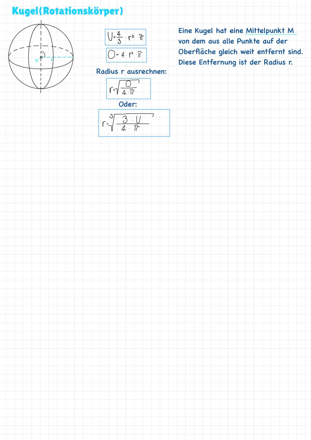 Volumeneinheiten
1000
Würfel
E
A
H
A
a
Quader
H
a
Geometrische Körper
1000
3
B
(=L)
O
1000
G
V-G.h
Volumen-Flächeninhalt
C
: 1000
O-2G + M
O