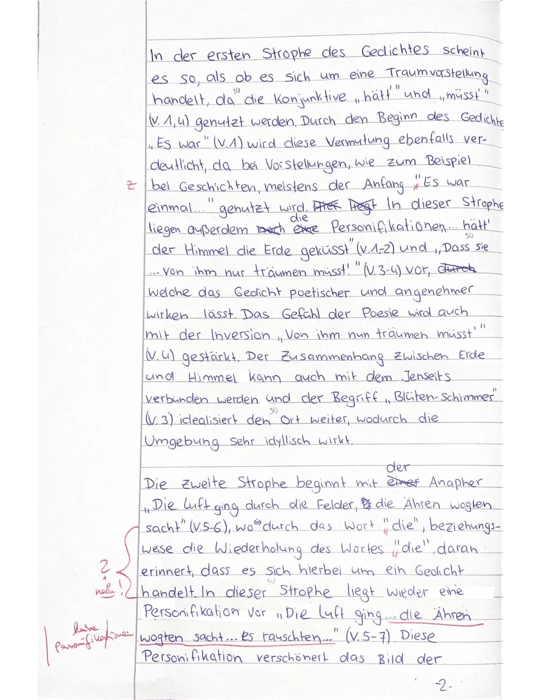 Deutschklausur Q1/ Lyrik der Romantik/
Name:
Datum:
Aufgabe: Verfassen Sie eine Gedichtanalyse/-interpretation.
Nehmen Sie im Schlussteil be