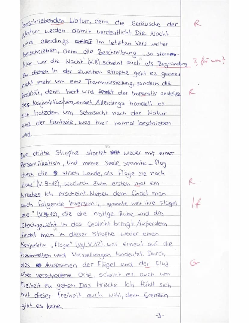 Deutschklausur Q1/ Lyrik der Romantik/
Name:
Datum:
Aufgabe: Verfassen Sie eine Gedichtanalyse/-interpretation.
Nehmen Sie im Schlussteil be