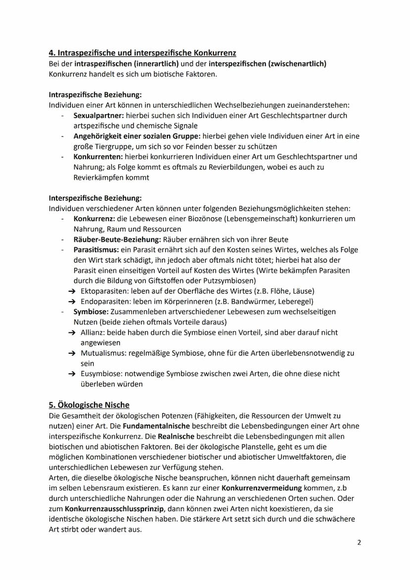 Ökologie
1.Definition
Die Ökologie beschäftigt sich mit der Wissenschaft von den Wechselbeziehungen zwischen
den Lebewesen und ihrer Umwelt.