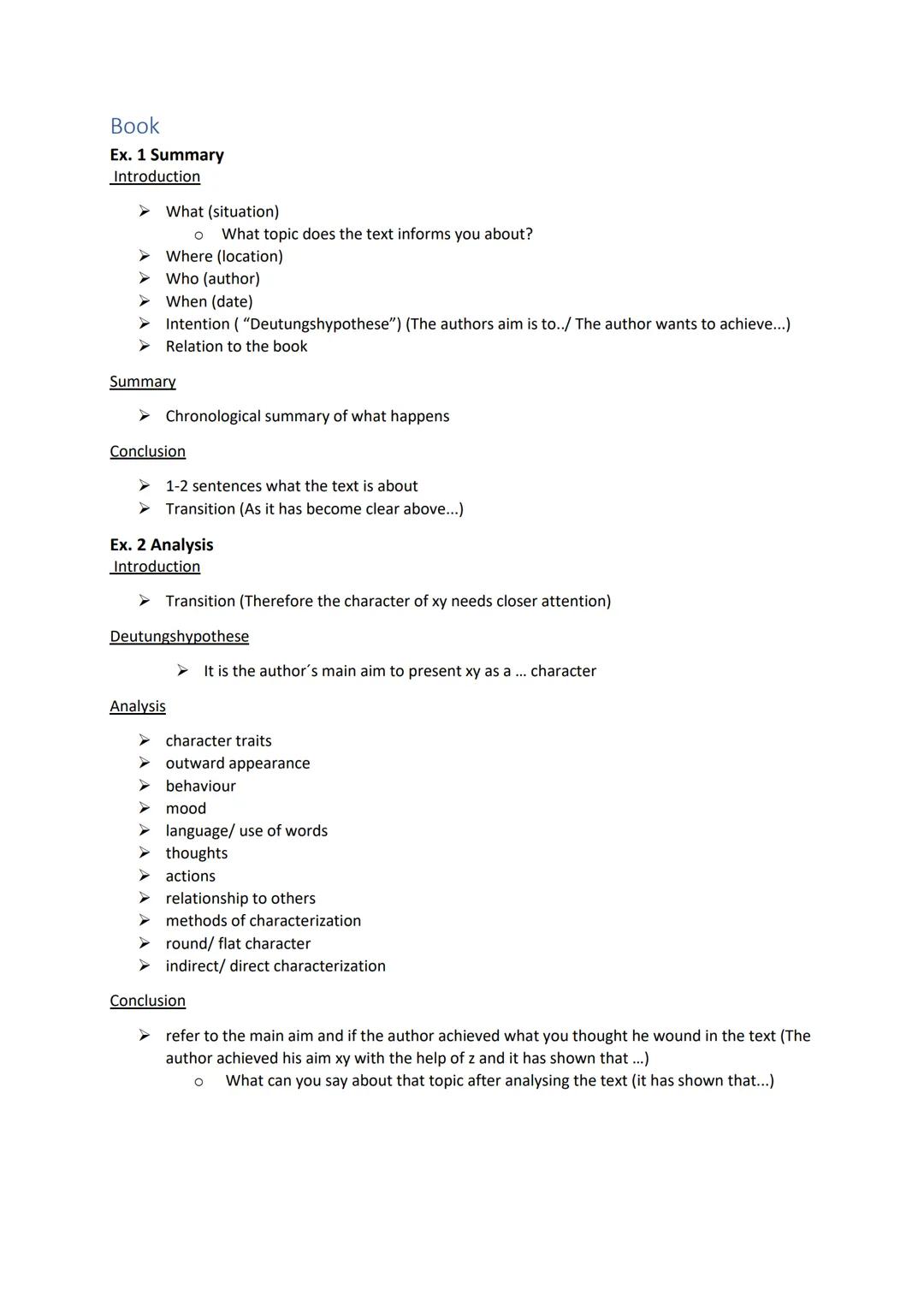 # Analysis

| Non-fictional text | Fictional text |
| ----------- | ----------- |
| ➤ Article | ➤ short story |
| ➤ Speech | ➤ drama |
| ➤ R