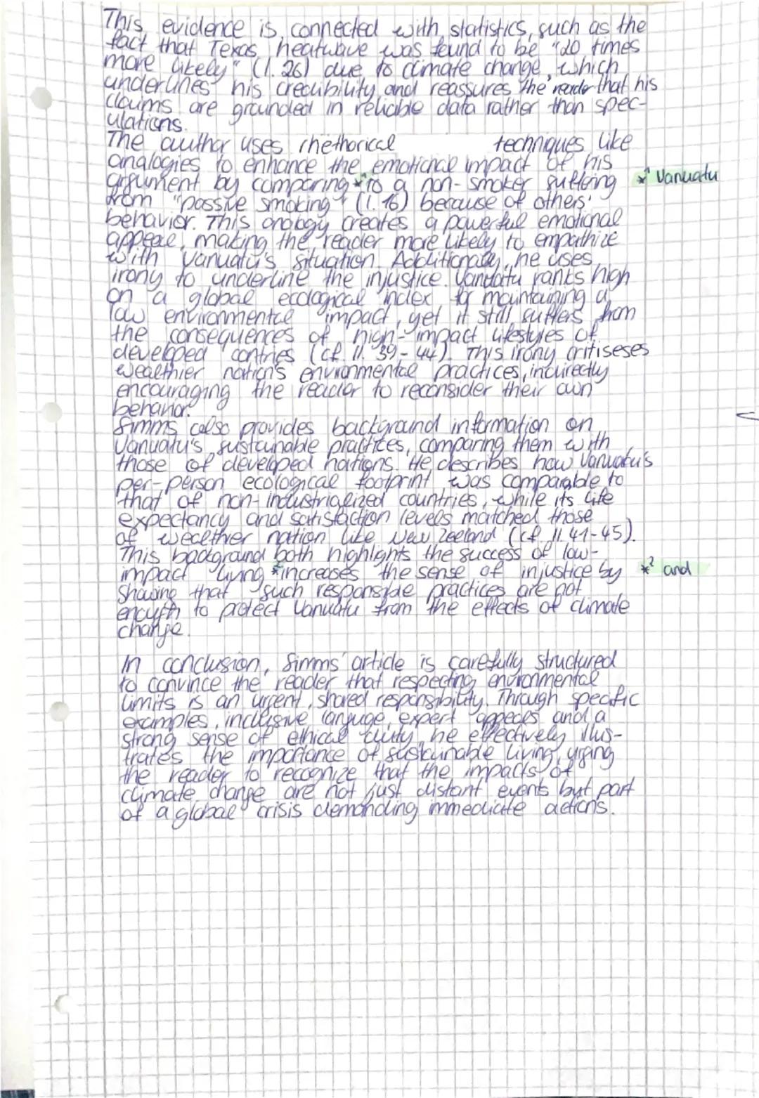 How to write an analysis

introduction
- No typical introduction sentence like a
Summary!
- write down what the authors intention
is
↳and ho