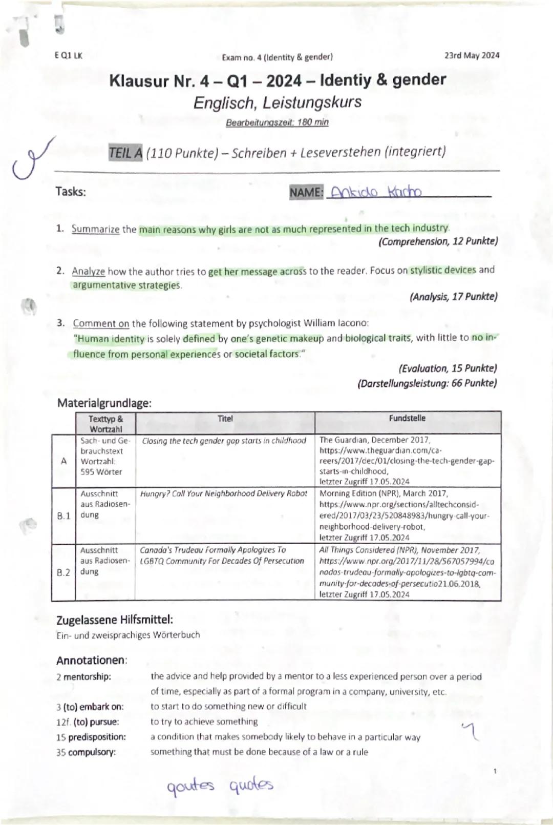 How to write an analysis

introduction
- No typical introduction sentence like a
Summary!
- write down what the authors intention
is
↳and ho