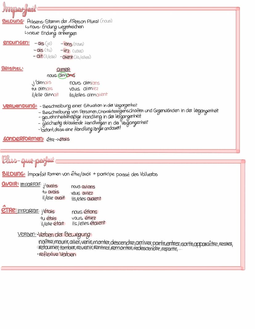 futute simple
BILDUNG: Anhängung der avoir Endungen im Präsens an das <<r»>des Infinitivs
Endungen: -ai (je)
-as (tu)
Beispiel:
-ons (nous)
