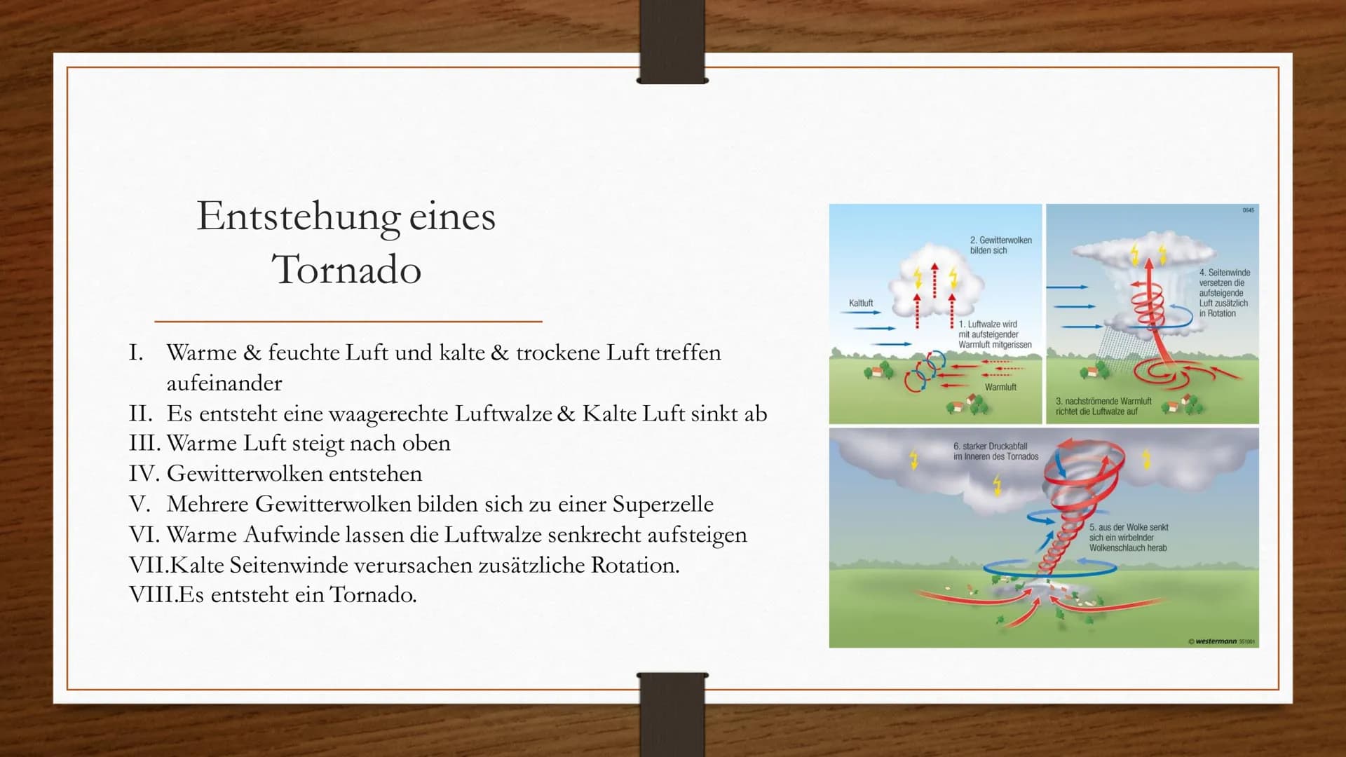 
<h2 id="windentstehung">Windentstehung</h2>
<p>Wind entsteht, wenn ein Hochdruckgebiet auf ein Tiefdruckgebiet trifft. Diese entstehen durc