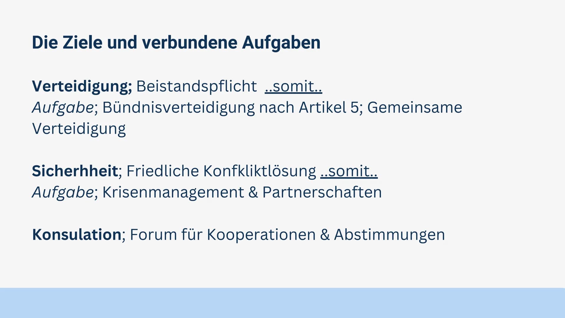 Von Meslina & Maya
Die NATO
North Atlantic Treaty Organization Inhalts-
verzeichnis
Teil 1
Teil 2
Teil 3
Teil 4
Teil 5
Teil 6
Teil 7
Was & W