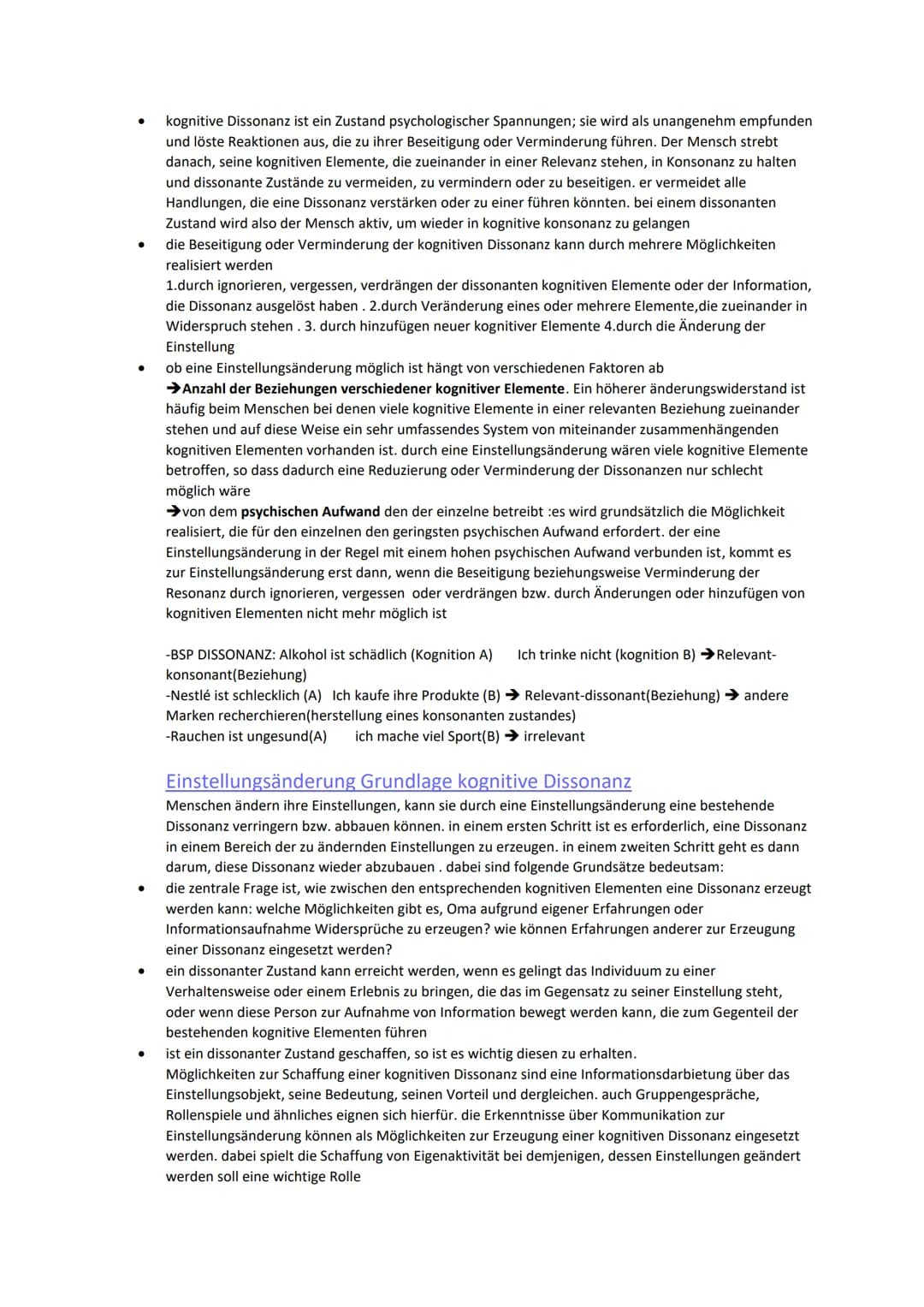 Soziale Einstellungen und Einstellungsänderung
→ relativ beständige Bereitschaften auf bestimmte Objekte kognitiv sowie gefühls- und verhalt