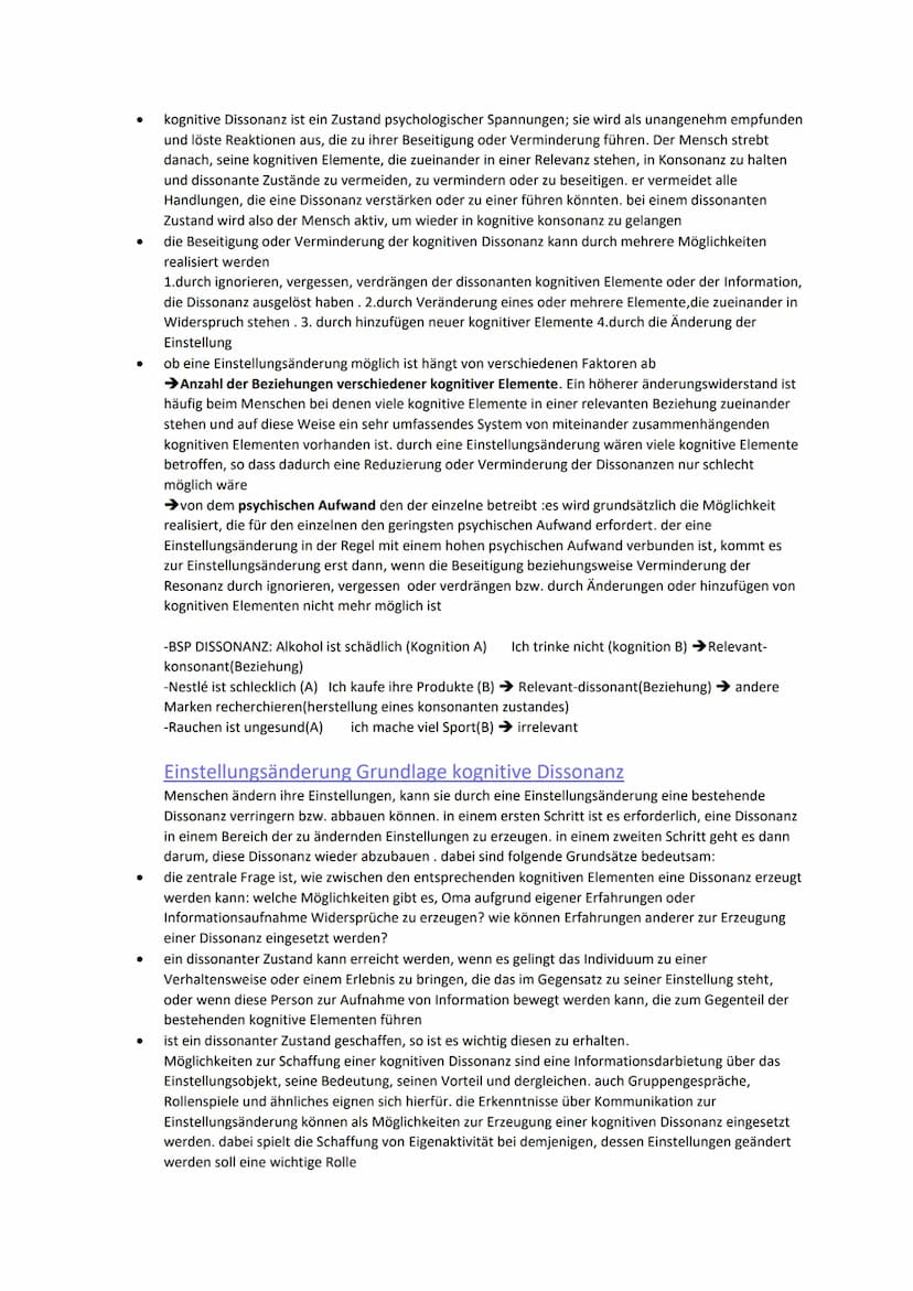 Soziale Einstellungen und Einstellungsänderung
→ relativ beständige Bereitschaften auf bestimmte Objekte kognitiv sowie gefühls- und verhalt