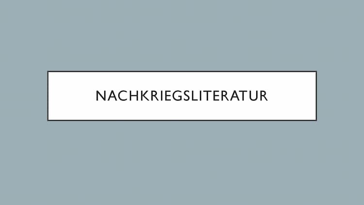 Know Nachkriegsliteratur thumbnail
