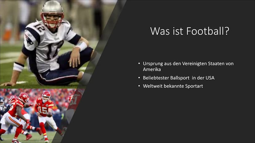 
<h2 id="wasistfootballgeschichte">Was ist Football? + Geschichte</h2>
<p>American Football hat seinen Ursprung in den Vereinigten Staaten v