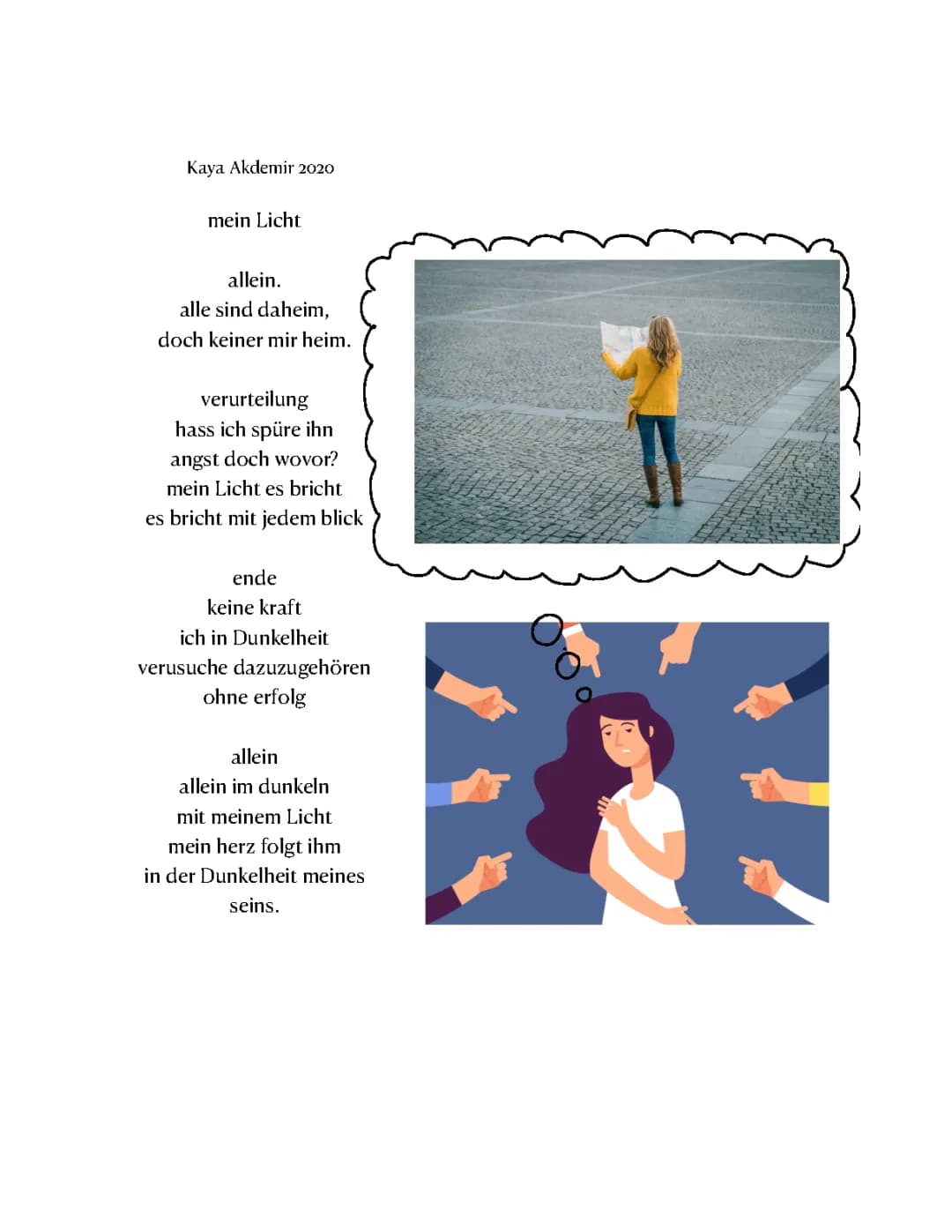 Gedicht zu „sich fremd fühlen“ - Fremdheitslyrik