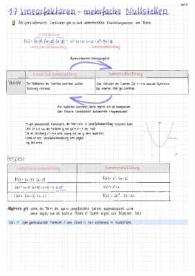 Know 1.7 Linearfaktoren - mehrfache Nullstellen thumbnail